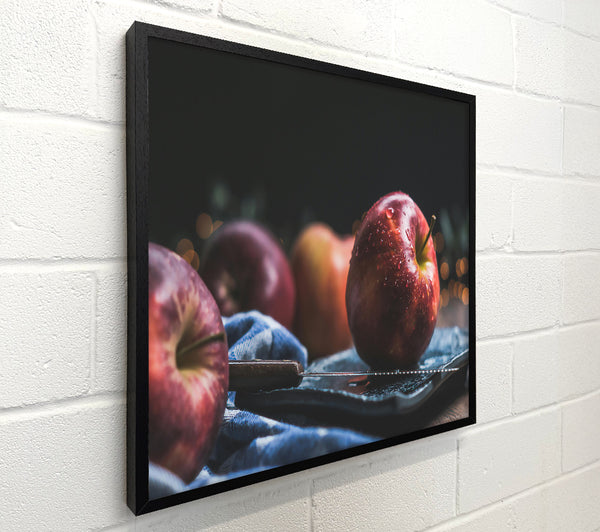 Crimson Apple Still Life