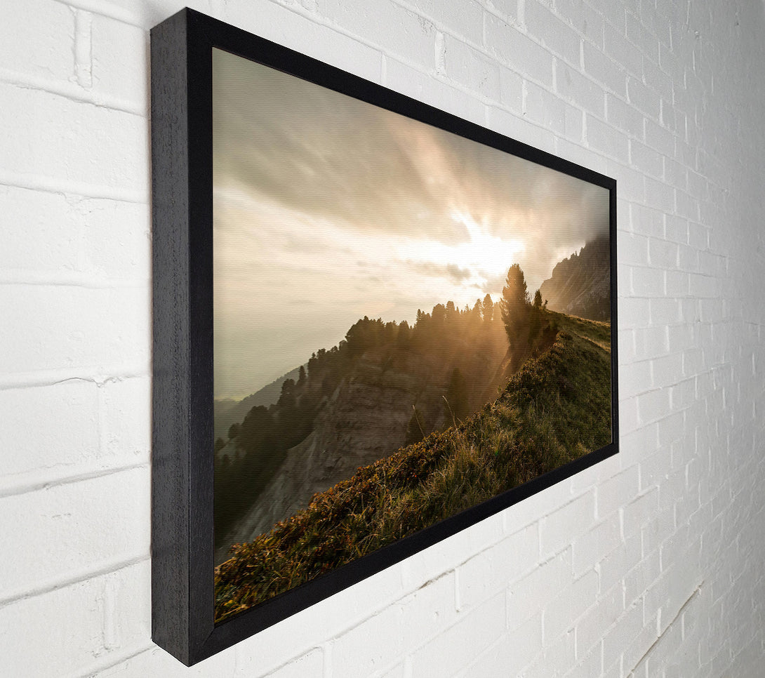  A Canvas Print of Golden Hour Ridge Canvas Print