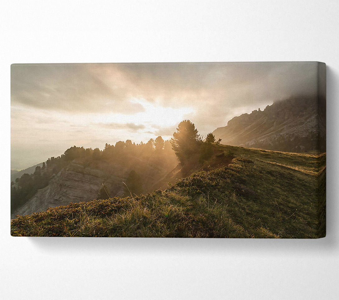  A Canvas Print of Golden Hour Ridge Canvas Print