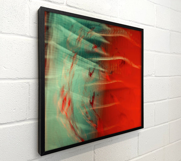 Red And Teal Swirls