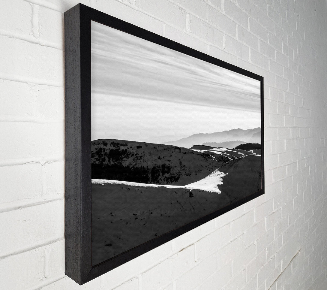  A Canvas Print of White Mountain Shadows Canvas Art