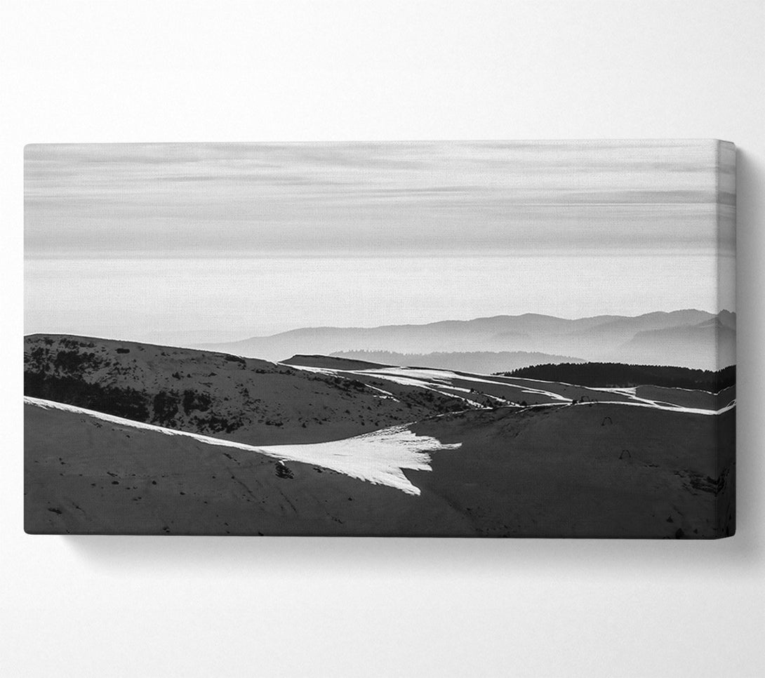  A Canvas Print of White Mountain Shadows Canvas Art
