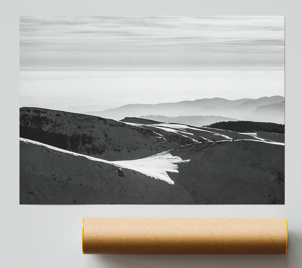 White Mountain Shadows Print
