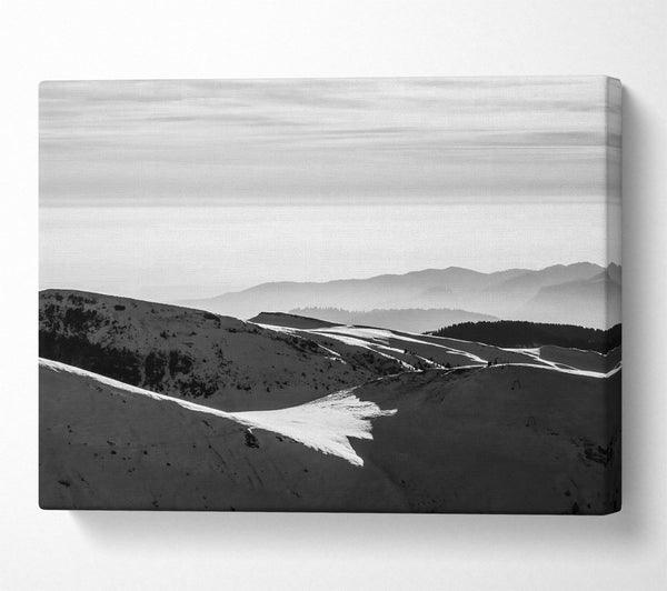  A Canvas Print of White Mountain Shadows Canvas Art