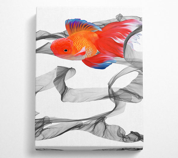  A Canvas Print of Fish Smoke Canvas Art