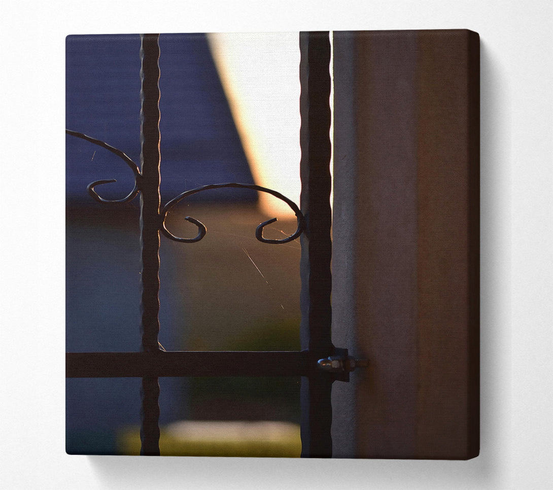  A Canvas Print of Golden Sunset Bars Canvas Art