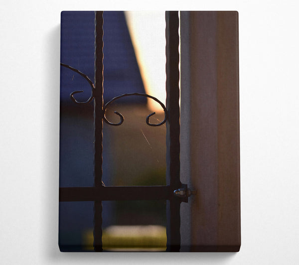  A Canvas Print of Golden Sunset Bars Canvas Art