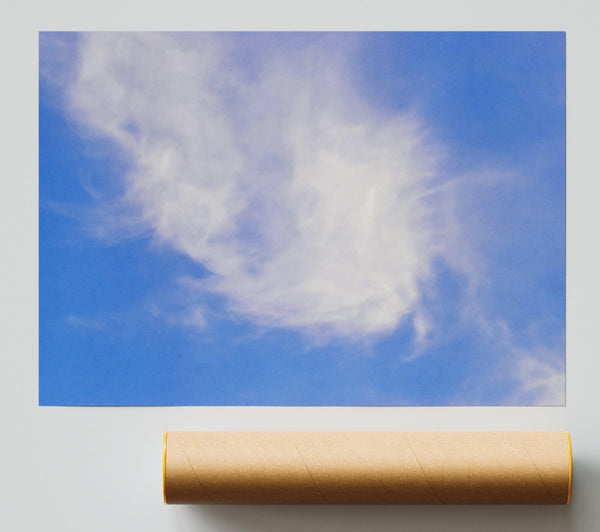 Blue Sky Whispers Poster