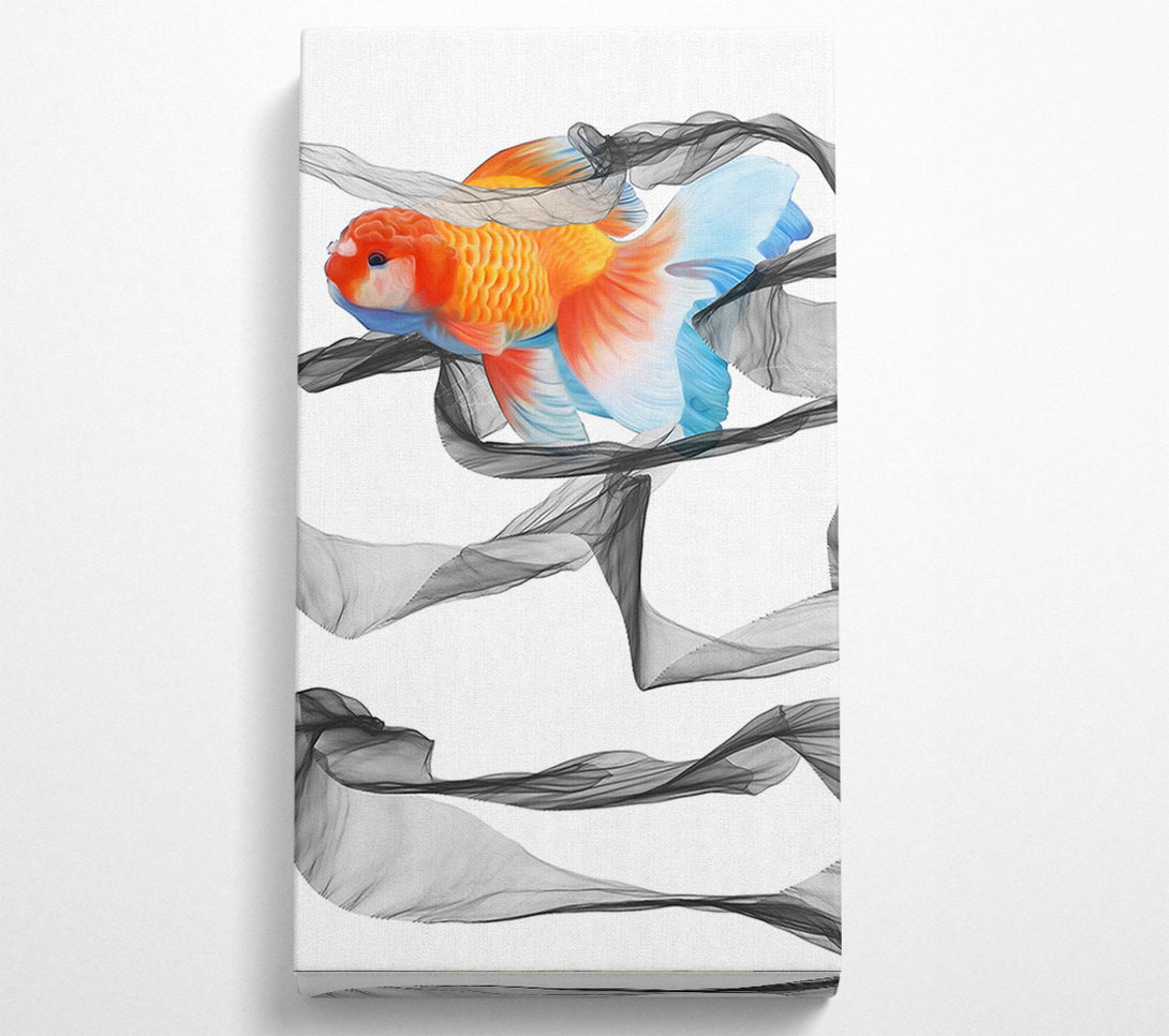  A Canvas Print of Fish Wave Canvas Wall Art