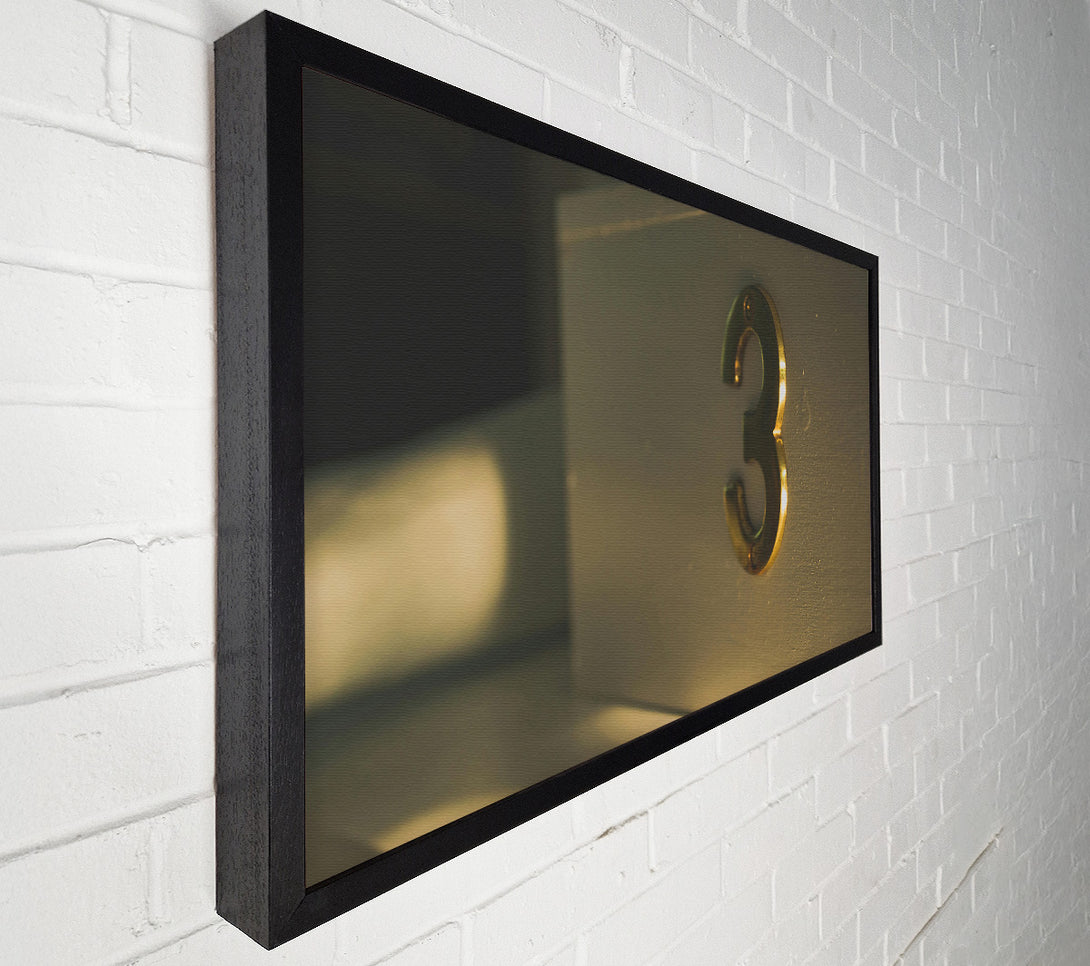  A Canvas Print of Golden Number Three Canvas Art