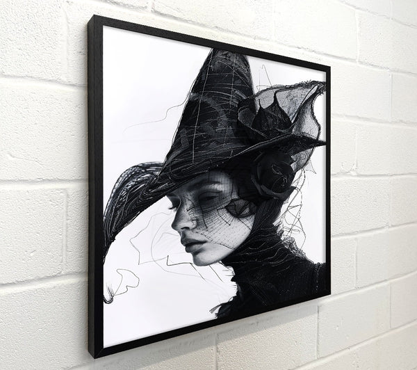 Black Veil And Hat