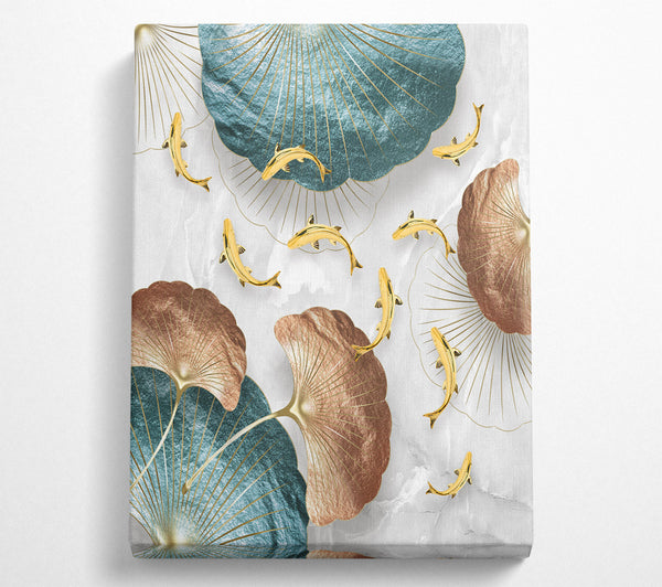  A Canvas Print of Fishes Swimming Canvas Art