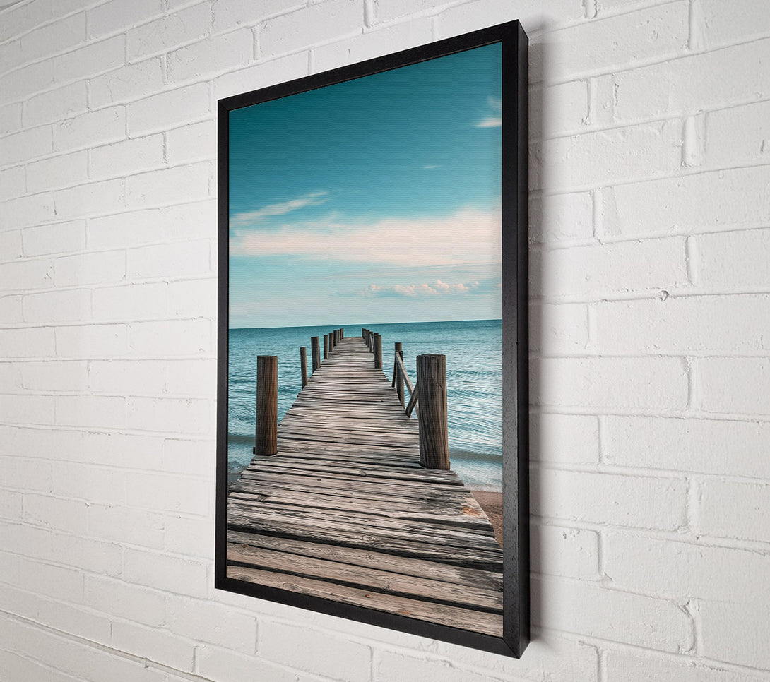  A Canvas Print of Fishing Pier Canvas Wall Art