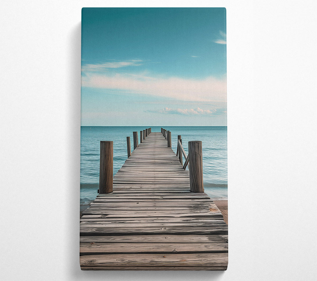  A Canvas Print of Fishing Pier Canvas Wall Art