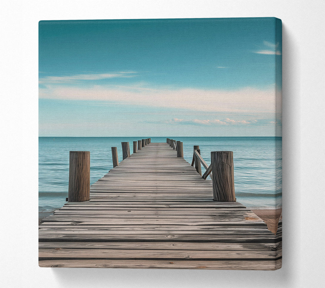  A Canvas Print of Fishing Pier Canvas Wall Art