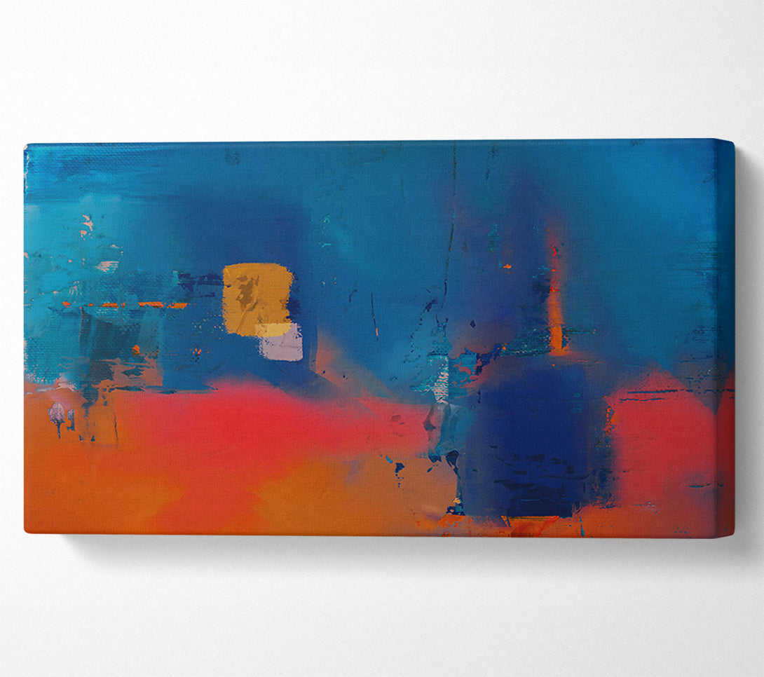  A Canvas Print of Azure And Crimson Dreams Canvas Art