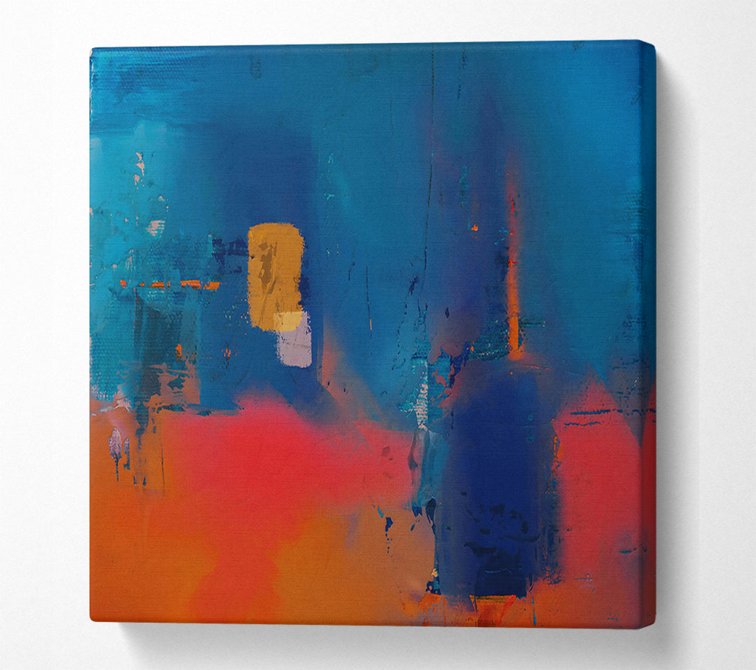  A Canvas Print of Azure And Crimson Dreams Canvas Art