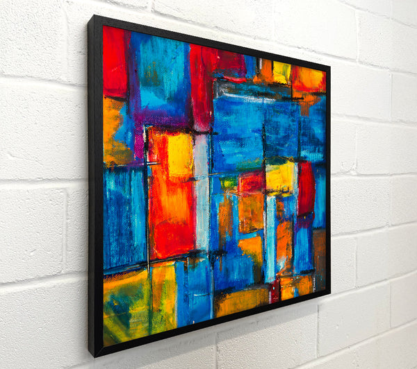 Blue Abstract Squares