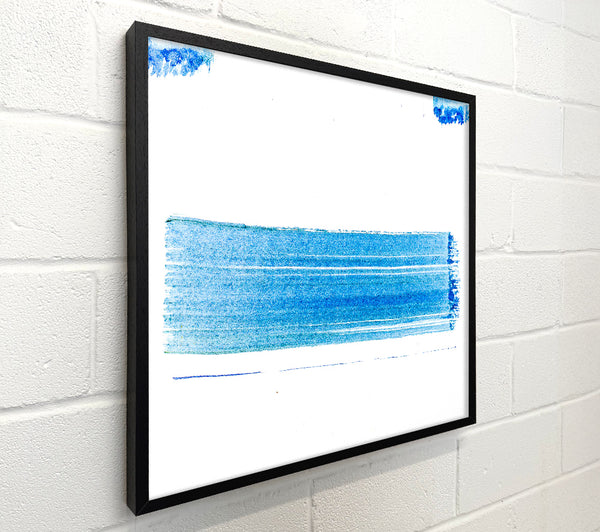Azure Brushstroke Lines