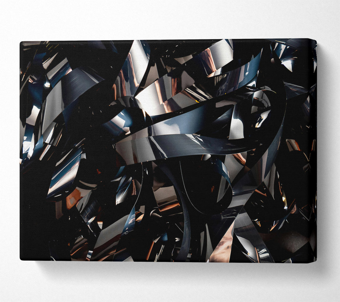  A Canvas Print of Black Film Tangled Canvas Print