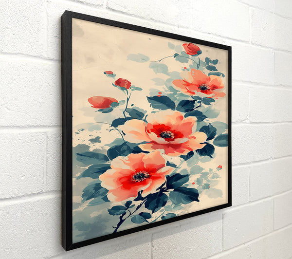 Coral Blooming Branch