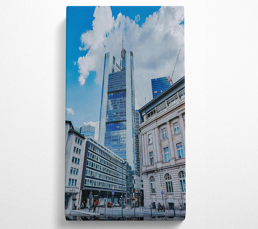  A Canvas Print of Blue City Skyline Canvas Wall Art