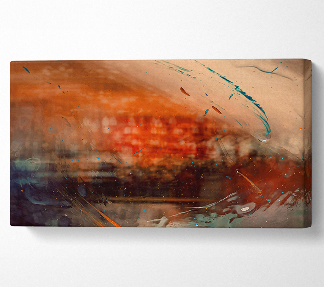  A Canvas Print of Orange Through Glass Canvas Art
