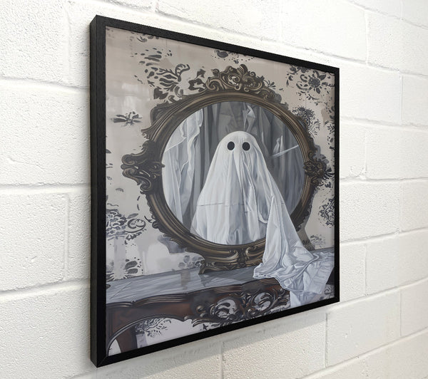 White Ghost In Mirror