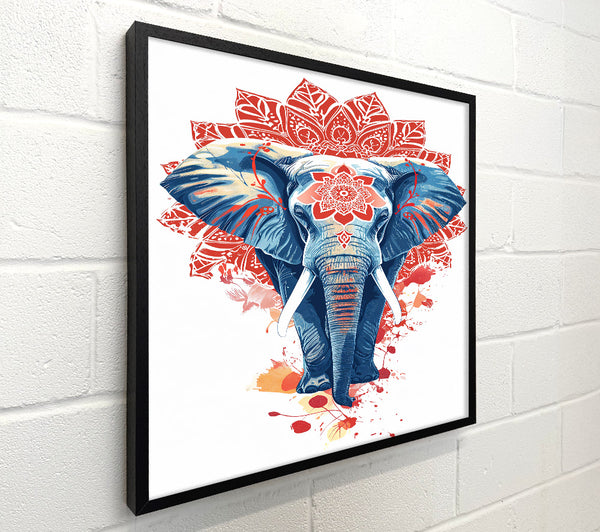 Red Mandala Elephant
