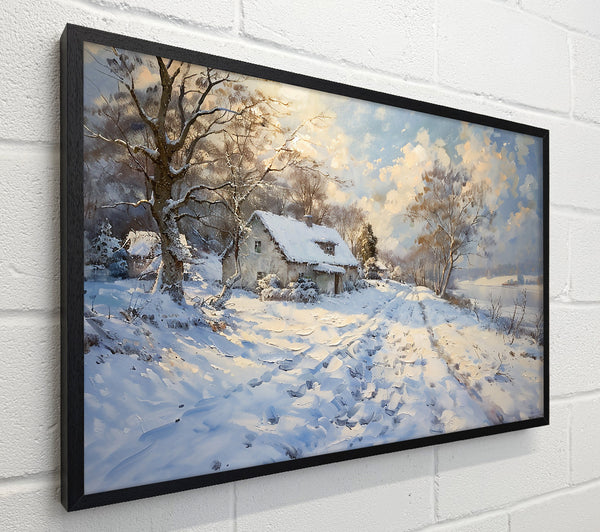 Blue Winter Cottage