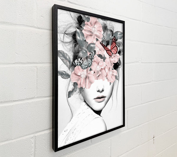 Flower And Butterfly Face