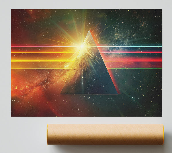 Golden Cosmic Triangle Print