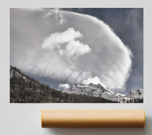 Silver Cloud Embrace Poster