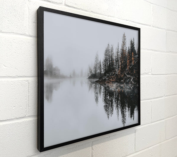 Golden Foggy Reflections