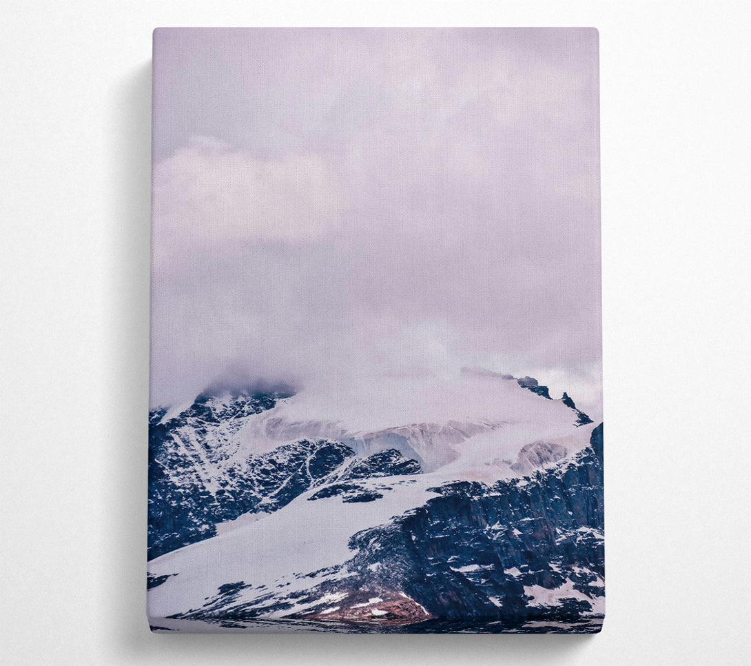  A Canvas Print of Pale Sky & Peaks Canvas Art