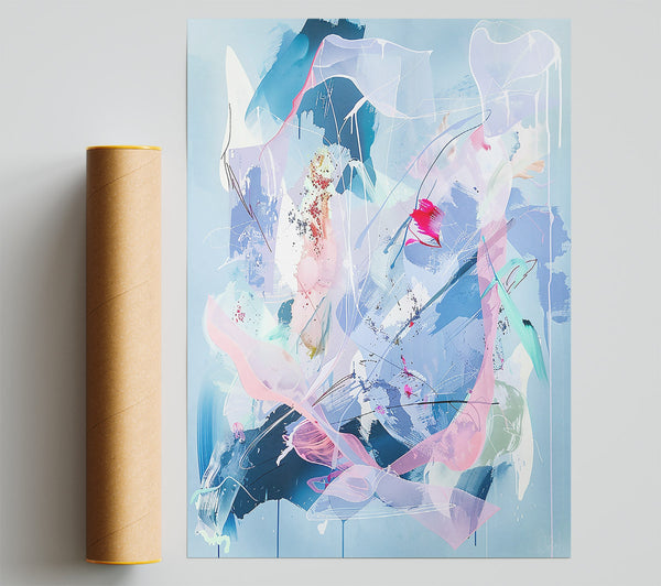 Pale Blue Whispers Print