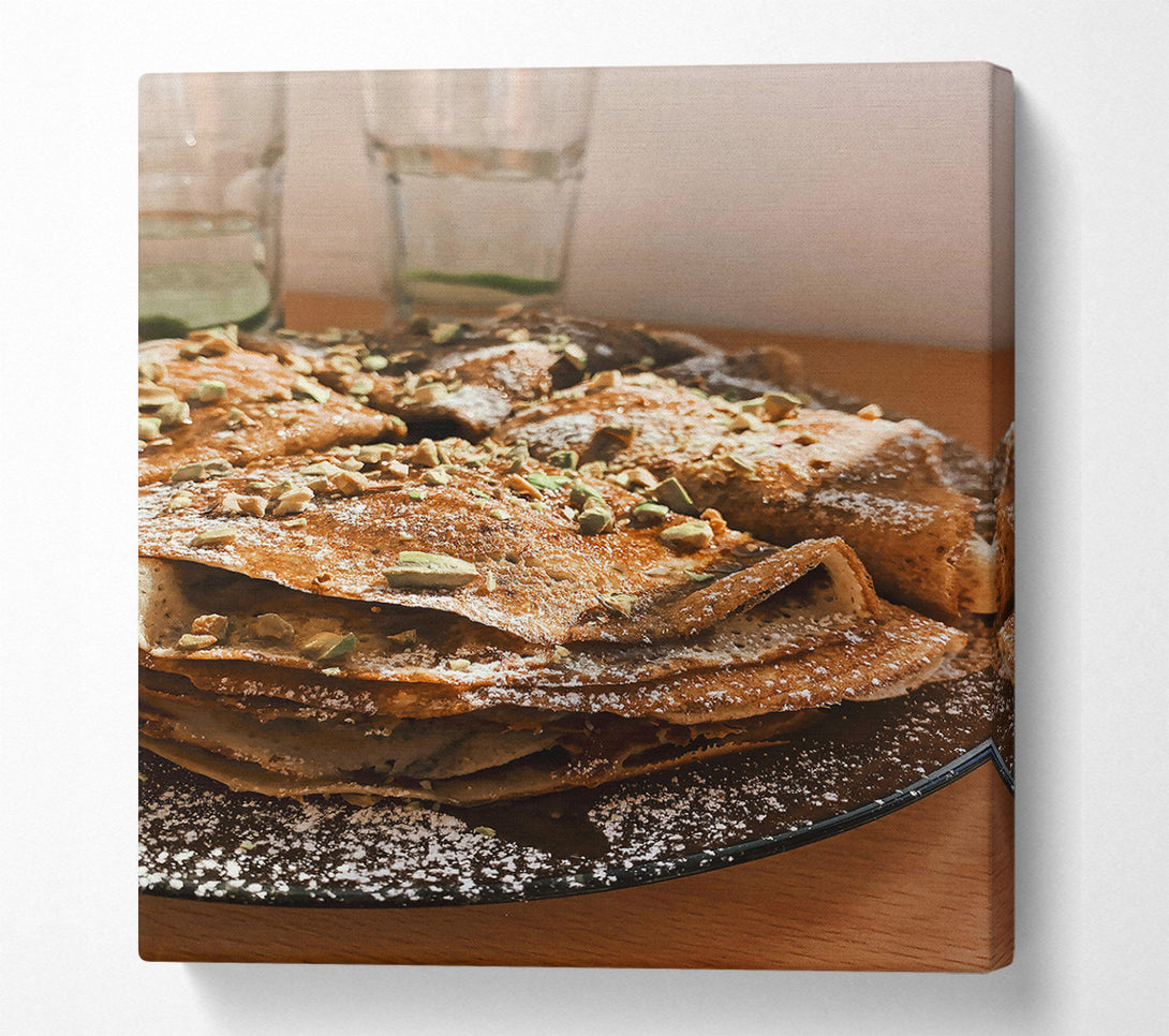 A Canvas Print of Golden Brown Crepes Canvas Art
