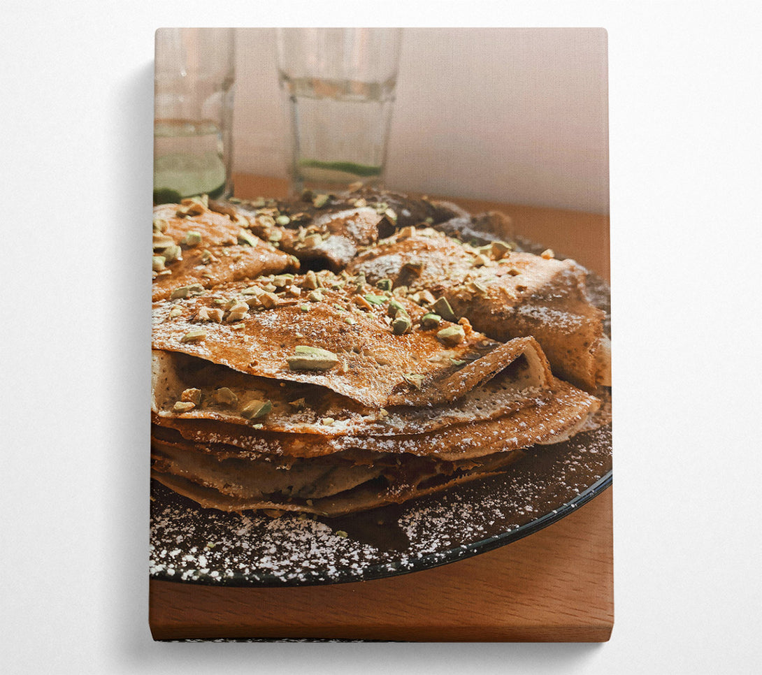  A Canvas Print of Golden Brown Crepes Canvas Art