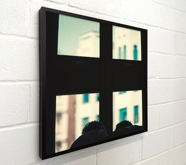 Teal Window View