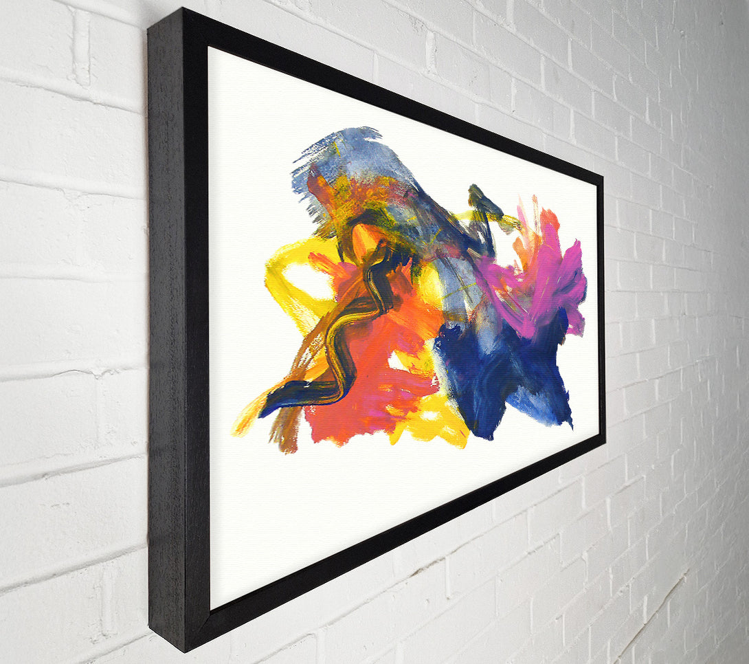  A Canvas Print of Blue Abstract Burst Canvas Wall Art