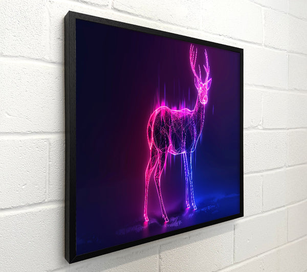 Pink Neon Deer