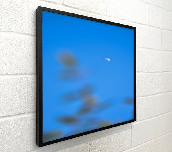 Blue Sky Crescent Moon