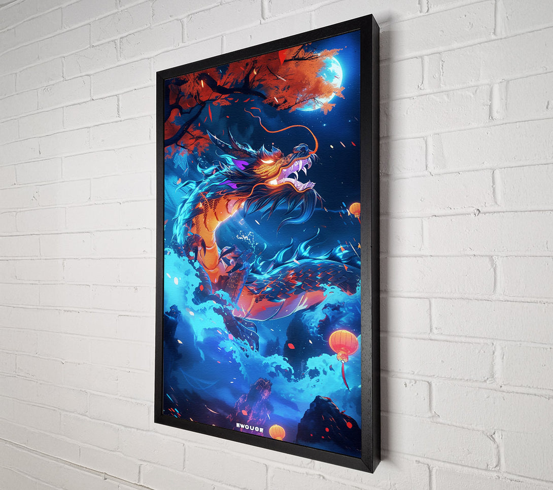  A Canvas Print of Azure Dragon'S Ascent Canvas Print