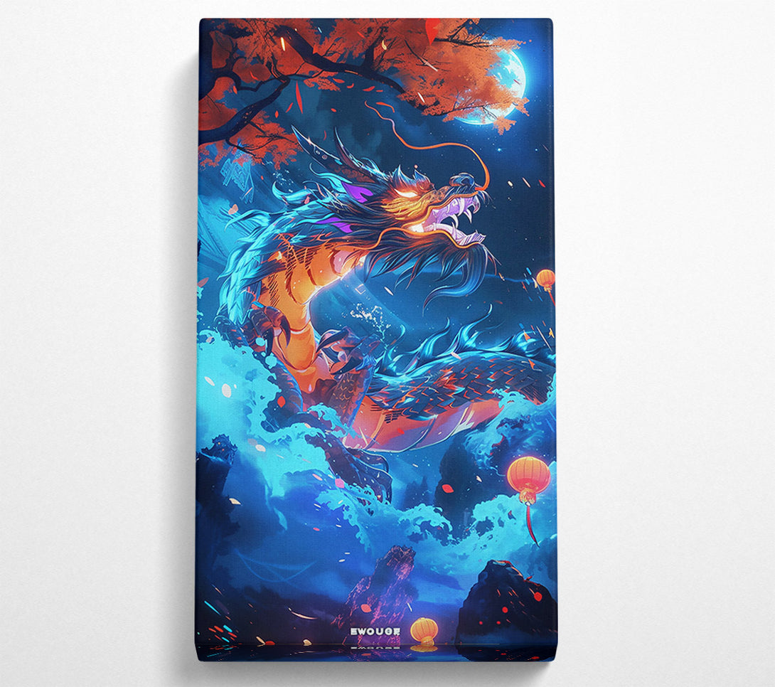  A Canvas Print of Azure Dragon'S Ascent Canvas Print