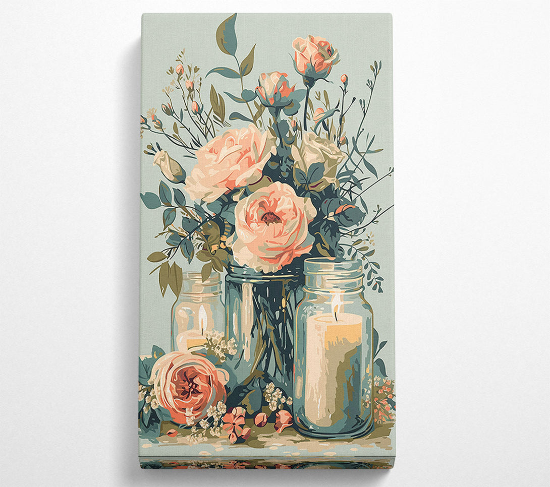  A Canvas Print of Flower Design Canvas Wall Art
