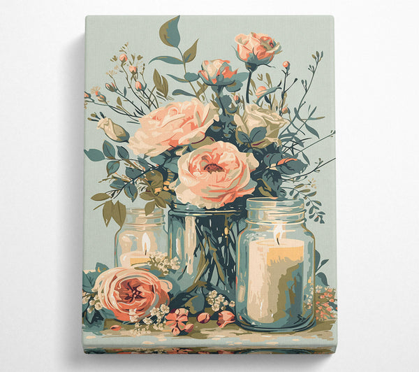  A Canvas Print of Flower Design Canvas Wall Art