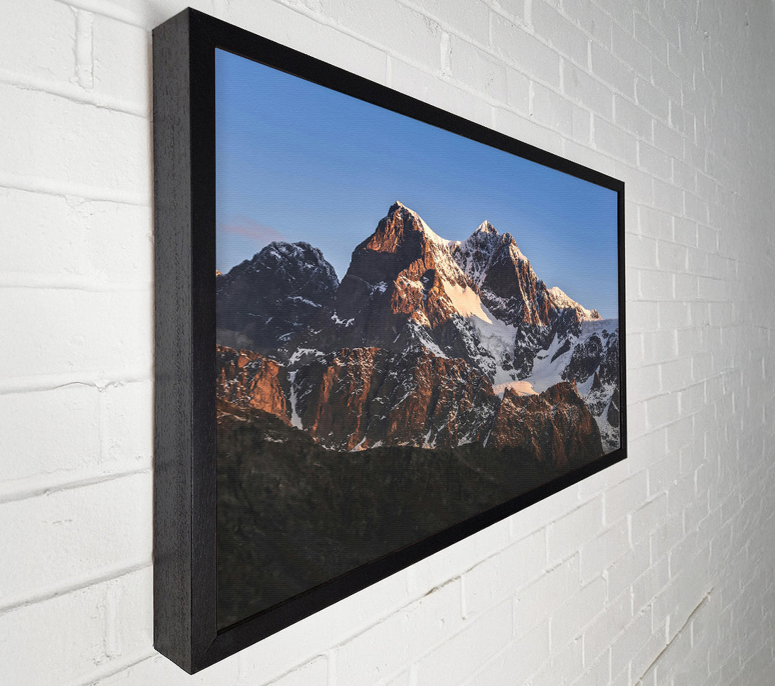  A Canvas Print of Golden Mountain Majesty Canvas Print