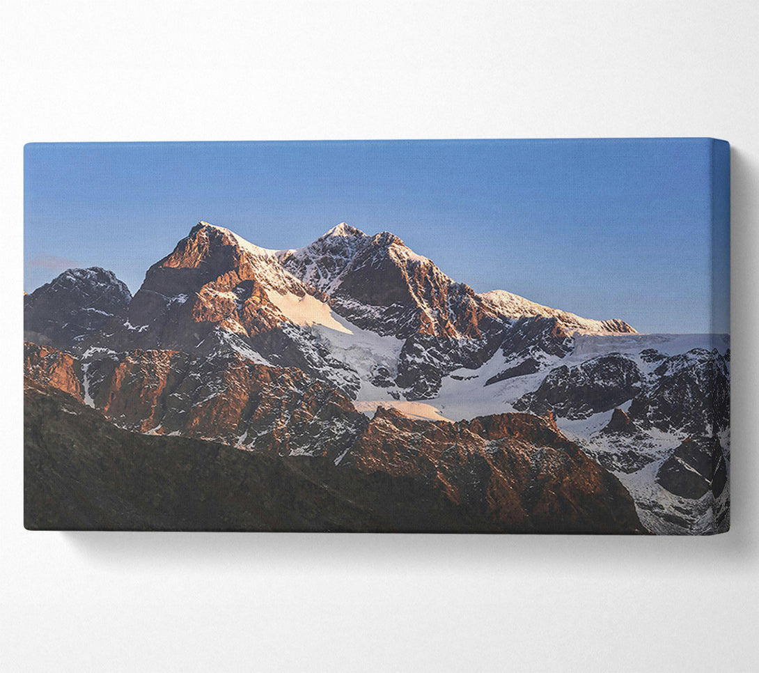  A Canvas Print of Golden Mountain Majesty Canvas Print