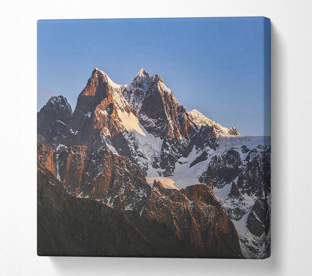  A Canvas Print of Golden Mountain Majesty Canvas Print
