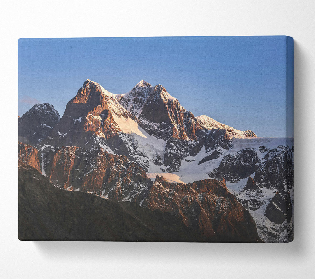  A Canvas Print of Golden Mountain Majesty Canvas Print